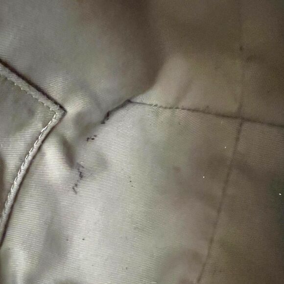 Talbots Gingham Tote WHT BLK Open Zip Top 2 Interior Pockets Wide Bottom - Picture 8 of 11